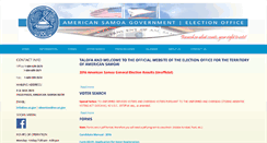 Desktop Screenshot of americansamoaelectionoffice.org