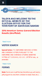 Mobile Screenshot of americansamoaelectionoffice.org